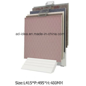 Modern White Display Stand for Tile